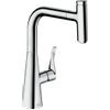 Hansgrohe Metris Select keukenkraan 240 met uittrekbare 150° draaibare uitloop m. Select knop v. pauzefunctie chroom SW95056