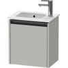 Duravit Ketho 2 fonteinkast met 1 deur 41x29.2x44cm links, met greep antraciet betongrijs mat SW772648