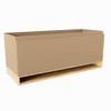 Mondiaz FLOTT wastafelonderkast - 120x45x50cm - 1 lade - uitsparing rechts - softclose - Oro SW1015275