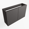 Mondiaz FOWY fonteinonderkast - 70x22x50cm - 2 deuren - push to open - softclose - Dark Grey SW1016821