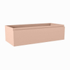Mondiaz FOGE wastafelonderkast - 90x41x25cm - 1 lade - uitsparing midden - softclose - Rosee SW1015291