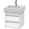 Duravit Ketho Wastafelonderkast 45x44x48cm Standaard greep met softclose spaanplaat wit Mat 0280176