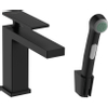 Hansgrohe Tecturis Wastafelkraan - bidet handdouche - doucheslang 160cm - 14.4cm uitloop - mat zwart SW918393
