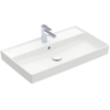 Villeroy & Boch Collaro meubelwastafel 80x47cm met overloop 1 kraangat ceramic+ stone white SW358316