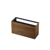 INK P2O Wastafelonderkast - 100x45x65cm - 2 lades - push 2 open - rechte opdekfronten eiken Massief eiken chocolate SW493707