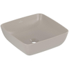 Villeroy & boch Artis opzetwastafel 41cm vierkant z/krgt almond C+ SW1387013