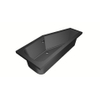 Xenz Lagoon compact ligbad - 170x75cm - met overloop - zonder afvoer - Hoekopstelling rechts - Acryl Ebony mat SW102987