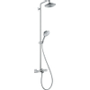 Hansgrohe Raindance Select 240 AIR Showerpipe: met badkraan thermostatisch met Raindance S AIR hoofddouche met 3jet handdouche chroom 0450883