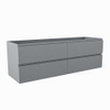 Mondiaz HAY wastafelonderkast - 150x45x50cm - 4 lades - uitsparing links - softclose - Plata SW1016106