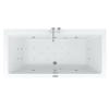 Riho Easypool 3.1 Lusso whirlpoolbad rechts 180x80cm hydro 6+4+2 aero 11 colour speaker touch bediening inclusief poten en afvoer wit SW699387