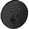 Hansgrohe Showerselect afdekset thermostaat 2 functies mat zwart SW451569