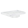 Smedbo Xtra Losse zeepschaal - 8x2cm - Porselein Wit SW74369