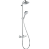 Hansgrohe Raindance Select 240 AIR Showerpipe: met douchekraan en EcoSmart hoofddouche met 3jet ecosmart handdouche chroom 0450882