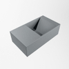 Mondiaz TYNE Fontein - 40x23x12cm - wasbak Links - zonder kraangaten - solid surface - Plata SW1026141