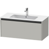 Duravit Ketho 2 wastafelonderbouwkast met 1 lade 101x48x44cm met greep antraciet betongrijs mat SW771832