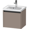 Duravit Ketho 2 wastafelonderbouwkast met 1 lade 48.4x37.5x44cm met greep antraciet basalt mat SW772207