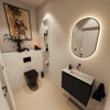 MONDIAZ TURE-DLUX 60cm toiletmeubel Urban. EDEN wastafel Ostra positie midden. Zonder kraangat. SW1104661