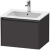 Duravit Ketho 2 wastafelonderbouwkast met 1 lade 61x48x44cm met greep antraciet grafiet supermat SW771902