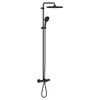 GROHE Vitalio Comfort 250 Quickfix Regendoucheset - 25cm - hoofddouche - vierkante handdouche - 2 straalsoorten - met badthermostaat - mat zwart SW1126847
