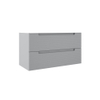 Adema Prime Balance Wastafelonderkast - 100x55x44.9cm - 2 lades - Geintegreerde greep - MDF - mat greige (grijs) SW892629