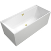 Villeroy & Boch Collaro kunststof inbouw duobad acryl rechthoekig 180x80x47cm gold/wit alpine UBA180COR2JV01 SW354273