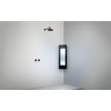 Sunshower Round Small Plus infrarood en UV licht opbouw incl. Installatieset hoek 95x33x25cm Black SW769446