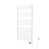 Plieger Elba Electrical elektrische designradiator - 1262X600mm - met thermostaat - 700w - wit SW1027784