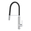 GROHE Feel Keukenkraan - hoog - draaibare/uittrekbare uitloop - 2 straalsoorten - met profesionele handdouche - chroom SW89801