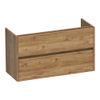 BRAUER Adore wastafelonderkast ondiep - 100x39x55cm - 2 softclose lades - greeploos - 1 sifon uitsparing - Chateau SW1198424