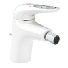 GROHE Eurostyle New 1 gats bidetkraan S size met waste wit SW28943