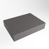 Mondiaz TOP 46 Topblad - 40x41x12cm - geschikt voor afdekplaat - Solid surface - Dark Grey SW1024788