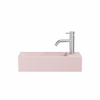 Crosswater Beck Fontein - 45x20cm - 1 kraangat - open waste - roze mat SW927962