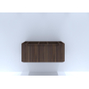 HR badmeubelen Juice Wastafelonderkast - 100x45x40cm - ronde hoeken - 3D-front - 1 lade - dark oak SW867611