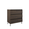 Adema Chaci PLUS Wastafelonderkast - 80x86x46cm - 3 lades - Geintegreerde greep - MFC - noten (hout) SW1212795