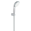 GROHE Vitalio Go 100 Handdoucheset - 1 straalsoort - rond - met houder - met wanaansluitbocht - gladde slang - 175cm - chroom SW96621