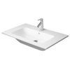 Duravit Me by starck wastafel 83x49cm 1 kraangat met overloop wit 0293429