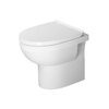 Duravit DuraStyle Basic closetset Staand diepspoel spoelrandloos 37x48cm met softclose closetzitting wit SW358501