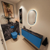 MONDIAZ TURE-DLUX 120cm toiletmeubel Jeans. EDEN wastafel Lava positie midden. Zonder kraangat. SW1103841