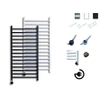 Sanicare Qubic Elektrische Design Radiator - 126.4 x 60 cm - 565 Watt - thermostaat chroom linksonder - chroom SW890940
