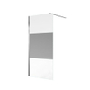 FugaFlow Efficiente Vetro inloopdouche badkamer - 160x200cm - veiligheidsglas - helder glas matte band - anti kalk - chroom SW1123573