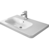 Duravit Durastyle wastafel 80x48cm 1 kraangat overl. wgliss wit SW54162