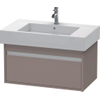 Duravit Ketho Wastafelonderkast 80x45.5x41cm 1 lade Standaard greep met softclose spaanplaat Basalt Mat 0280198