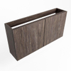 Mondiaz FOWY fonteinonderkast - 100x22x50cm - 2 deuren - push to open - softclose - Dark Brown SW1016891