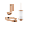 Grohe Selection Toiletaccessoires - closethouder - zonder klep - closetborstelset - handdoekhaak - warm sunset glans (koper) SW1210921