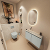 MONDIAZ TURE-DLUX 80cm toiletmeubel Greey. EDEN wastafel Ostra positie links. Zonder kraangat. SW1104838