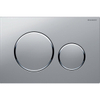 Geberit Sigma20 bedieningsplaat - 2-toets spoeling - ronde knoppen - matchr./chr/matchr.e.t.c SW242679