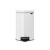 Brabantia NewIcon Pedaalemmer - 12 liter - kunststof binnenemmer - wit SW767519