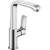 Hansgrohe Metris wastafelkraan met hoge draaibare uitloop met waste chroom 0450929