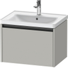 Duravit Ketho 2 wastafelonderbouwkast met 1 lade 63.4x45.5x44cm met greep antraciet betongrijs mat SW772181
