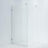 FugaFlow Efficiente Vetro inloopdouche badkamer - scharnierbevestiging - 100x200cm - 8mm veiligheidsglas - anti kalk - chroom SW1123600